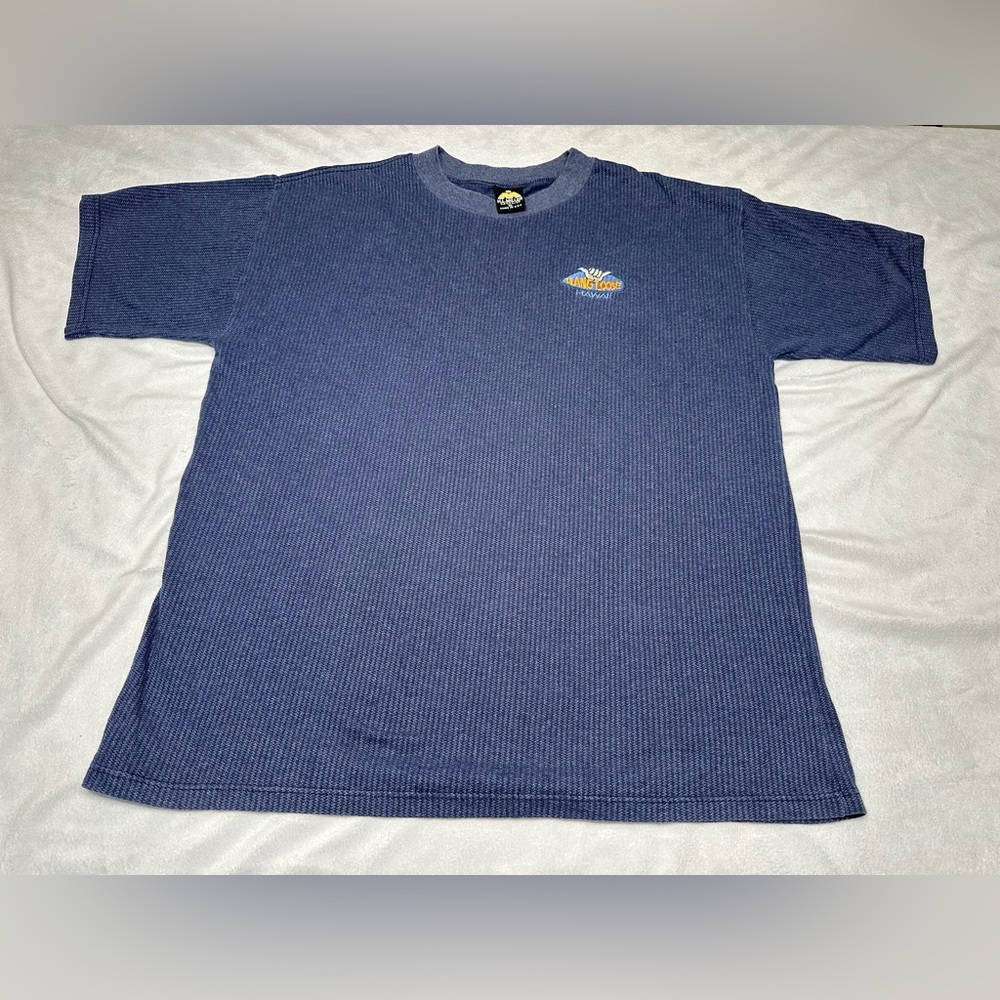 Vintage H.L. Miller Gold Surf Blue T-Shirt Embroidered-Size XL